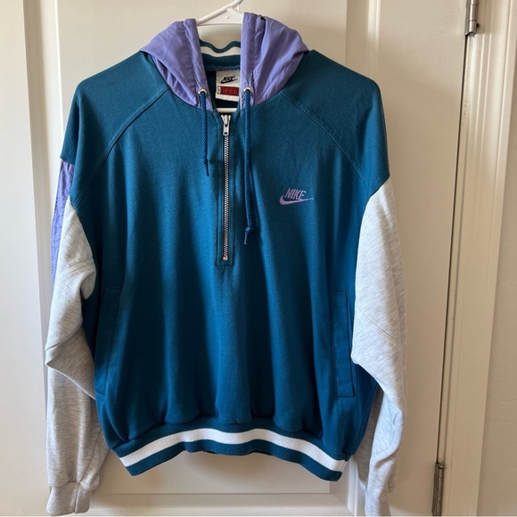 Vintage Nike Cross Training Half Zip Pullover Hoodie - Picture 1 of 6
